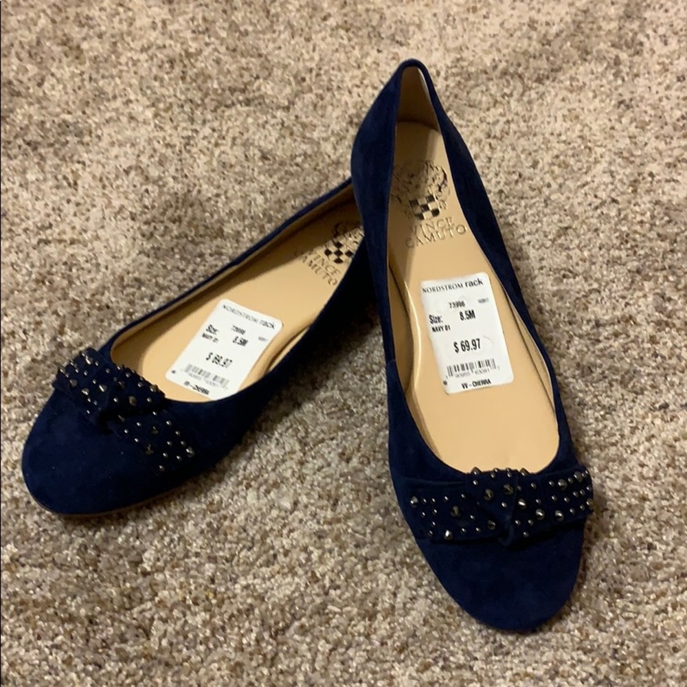 Vince Camuto Navy Flats